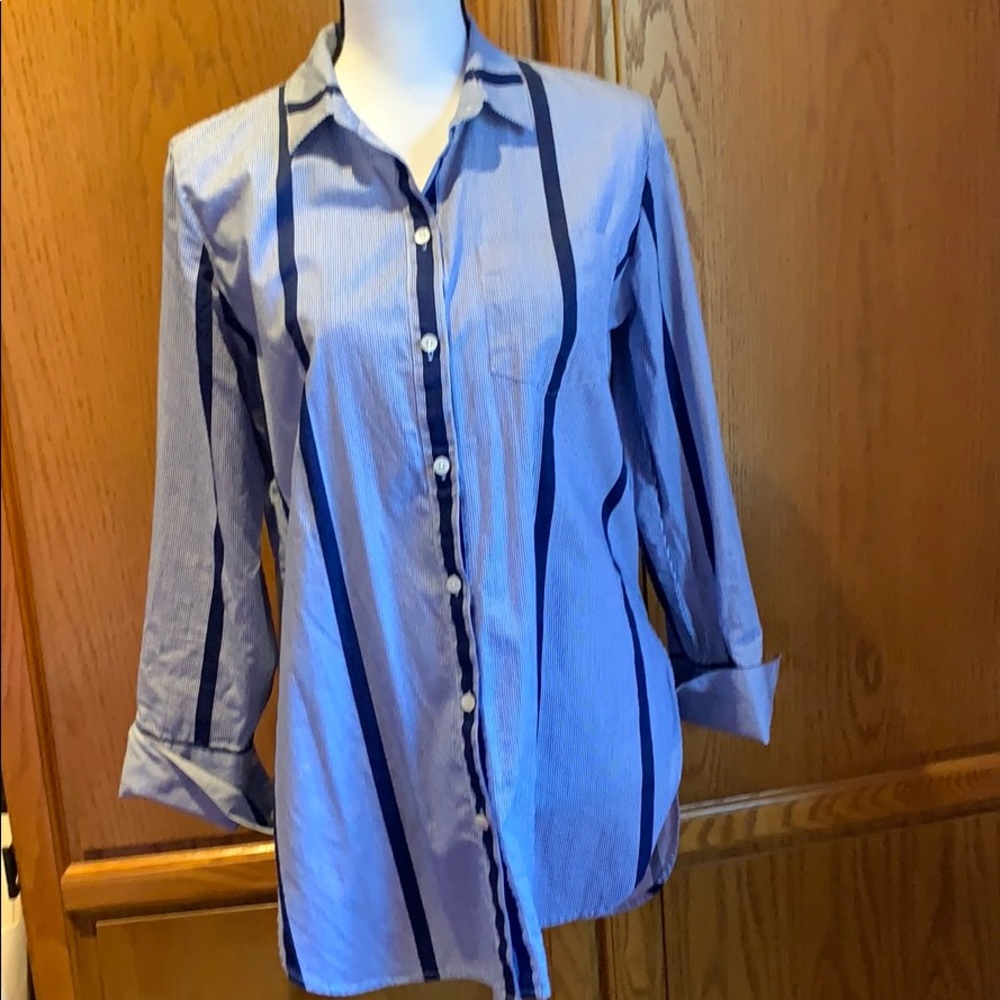 Madewell striped tunic blouse all cotton